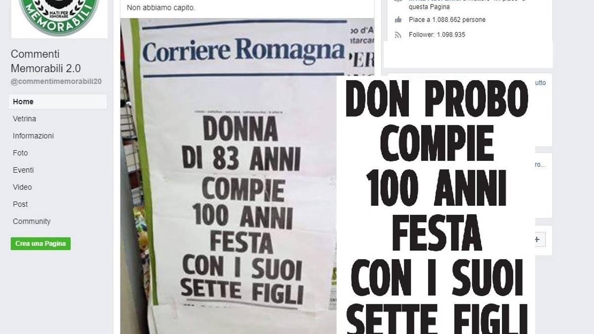 Fake news, se una donna di 83 anni ne compie 100