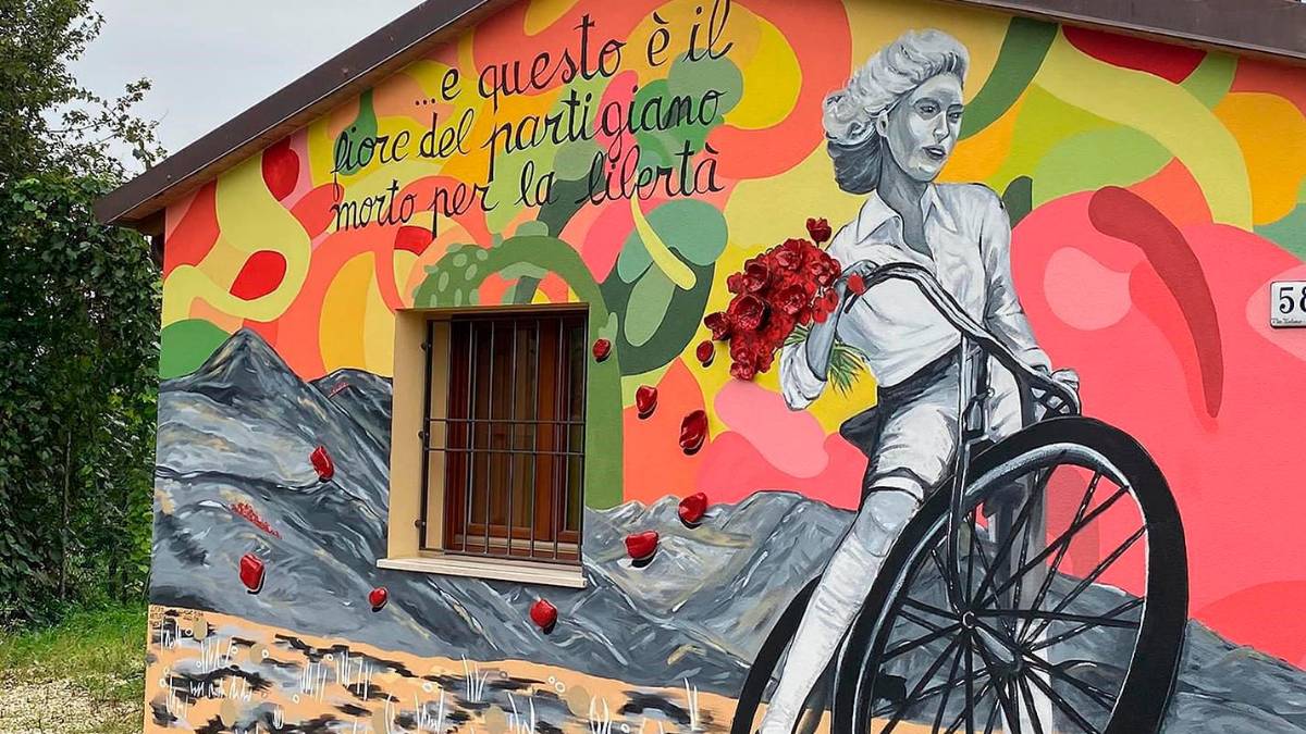 Faenza, un murales per rendere omaggio alla Resistenza a Tebano