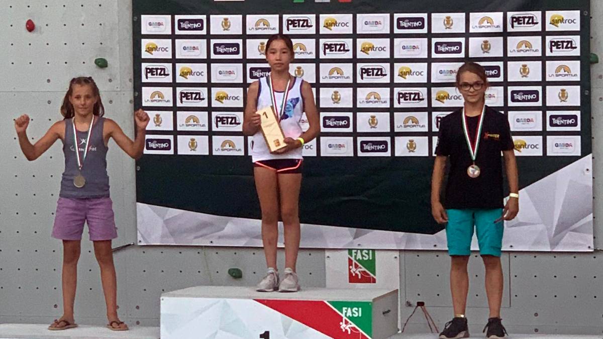 Arrampicata, due ori per l'under 12 Gea Manetti prima di andare a vivere in Giappone