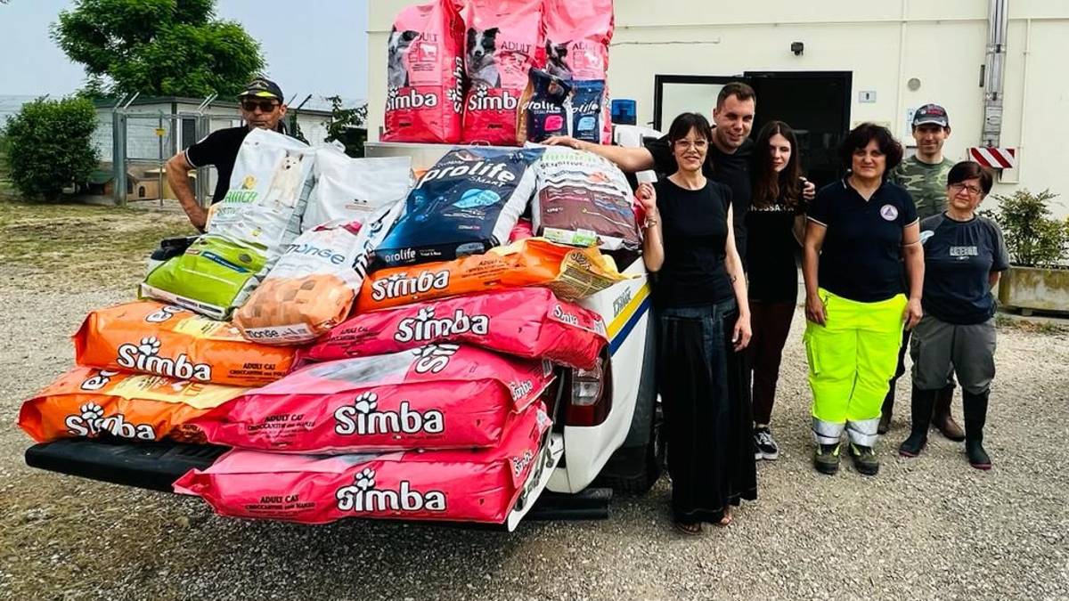 Massa Lombarda, la sfilata canina di beneficenza frutta 650 chili di crocchette per il canile
