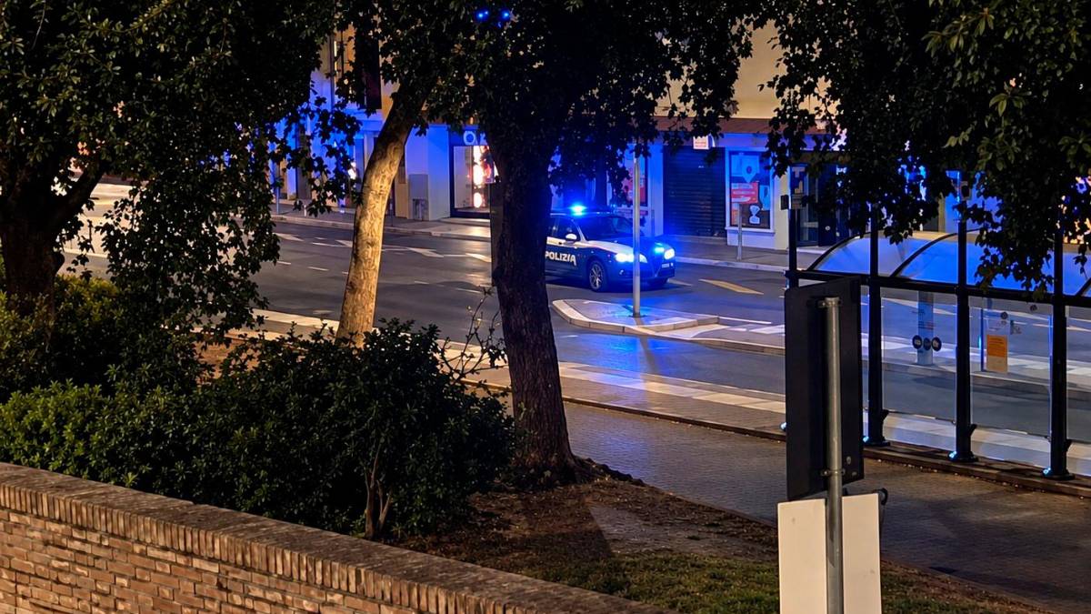 L’arrivo della Polizia