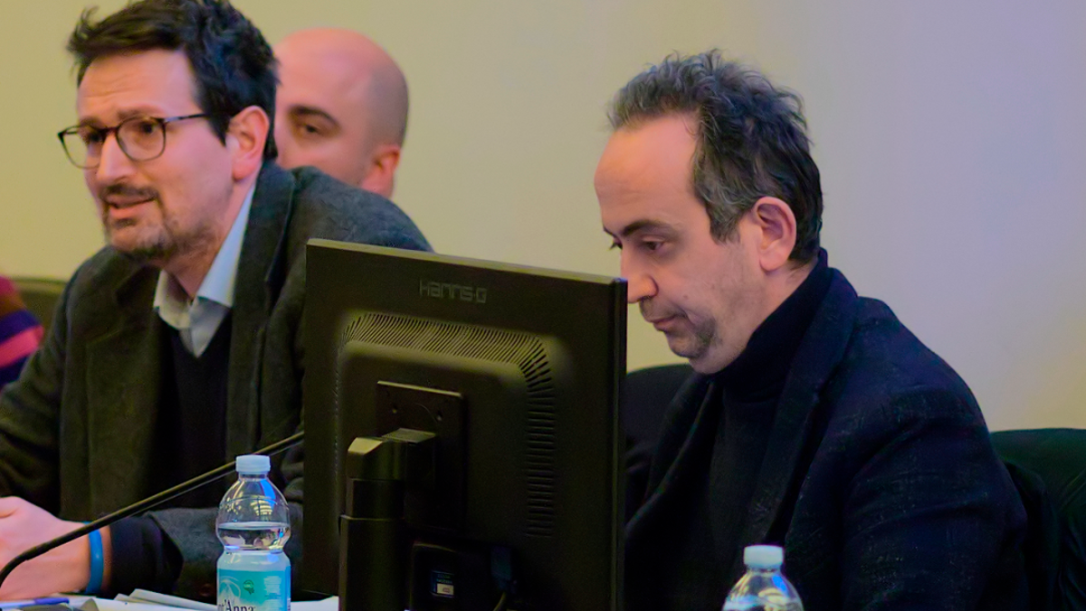 L’assessore ai Lavori pubblici Massimo Cameliani (a destra) con il sindaco Alessandro Barattoni