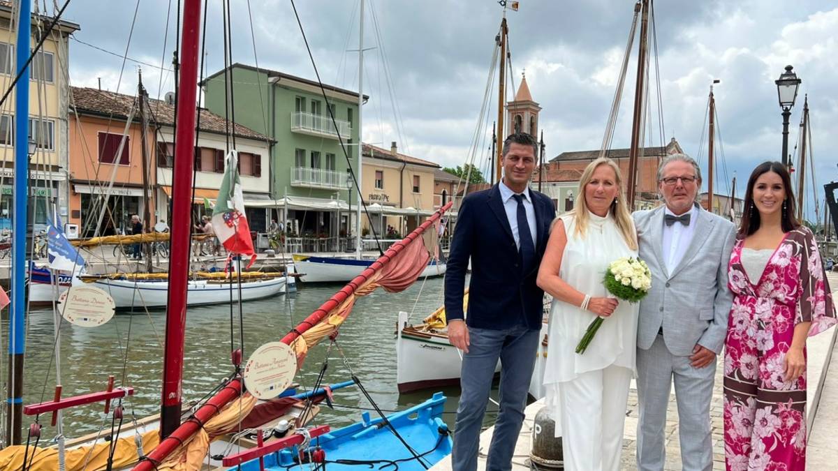 Cesenatico, dalla Germania per sposarsi sul porto canale