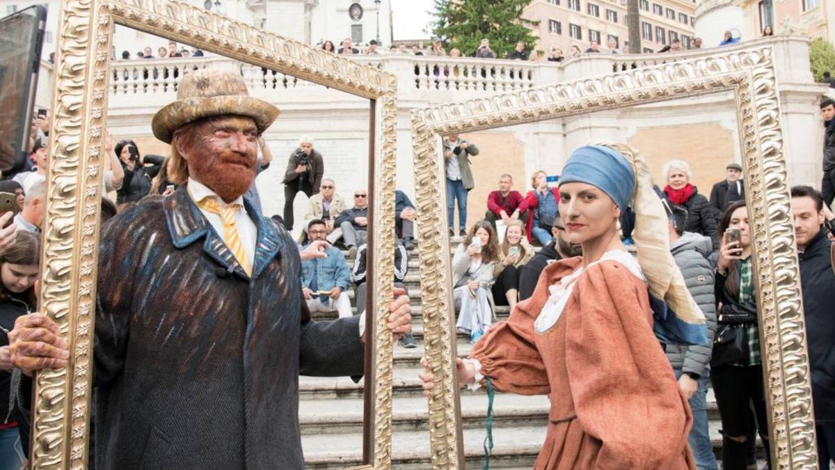 Pausini e Antonacci come Van Gogh e la ragazza con l'orecchino di perla