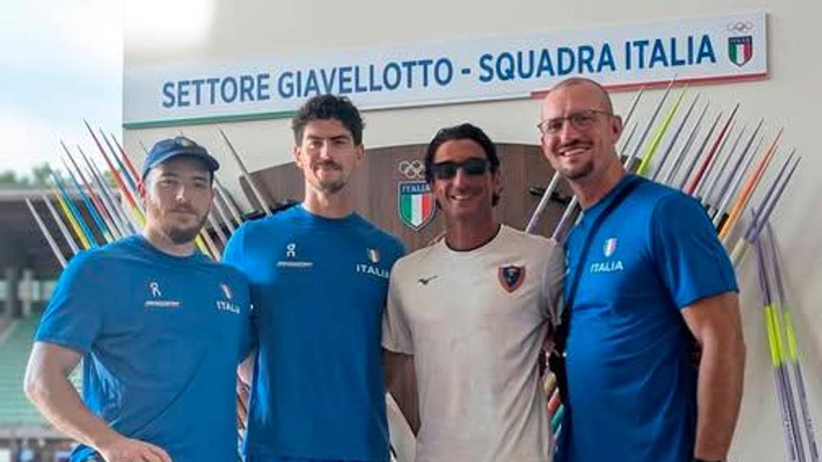 Giovanni Frattini con Michele Fina, Nicola Ciotti e Antonio Fent