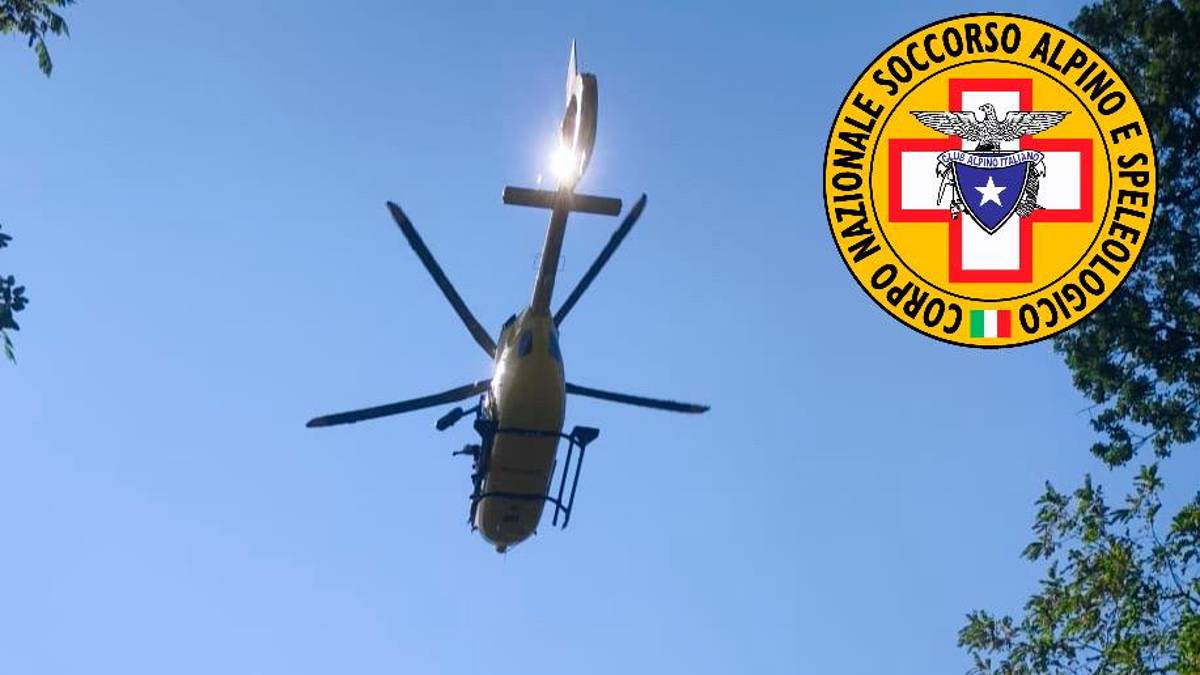 Montescudo, cade in bicicletta lungo un sentiero, soccorso con l’elicottero