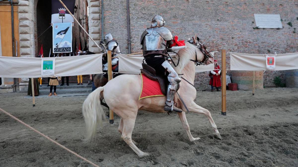 Cesena, gran finale per la Giostra: il cavaliere Morelli fa il bis e regala il Palio al quartiere Ravennate