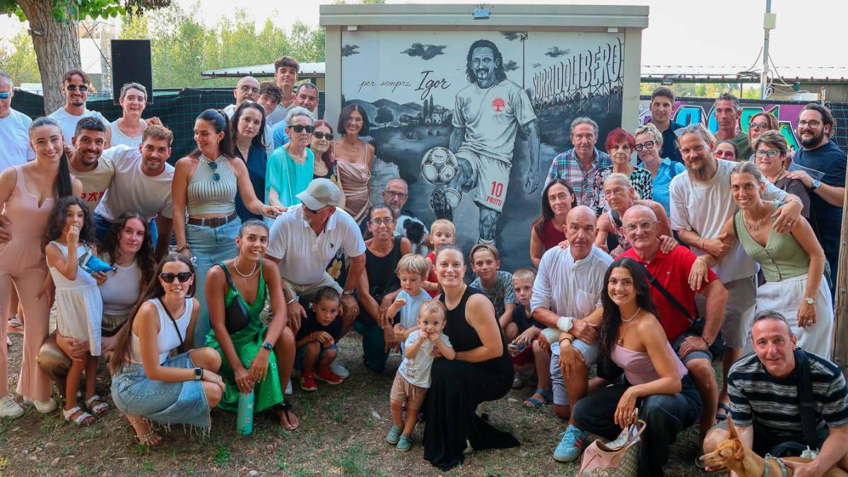 Rimini, un murale dedicato a Igor Protti al Parco degli Artisti
