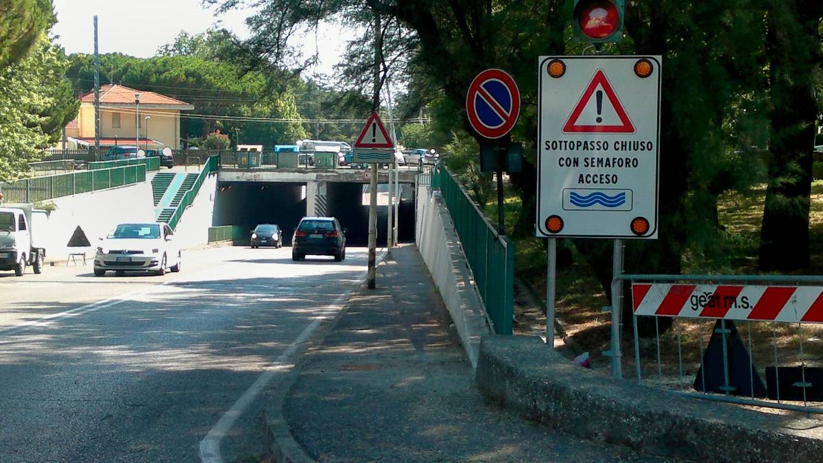 Il sottopasso dove è avvenuto l’incidente mortale nell’aprile del 2018