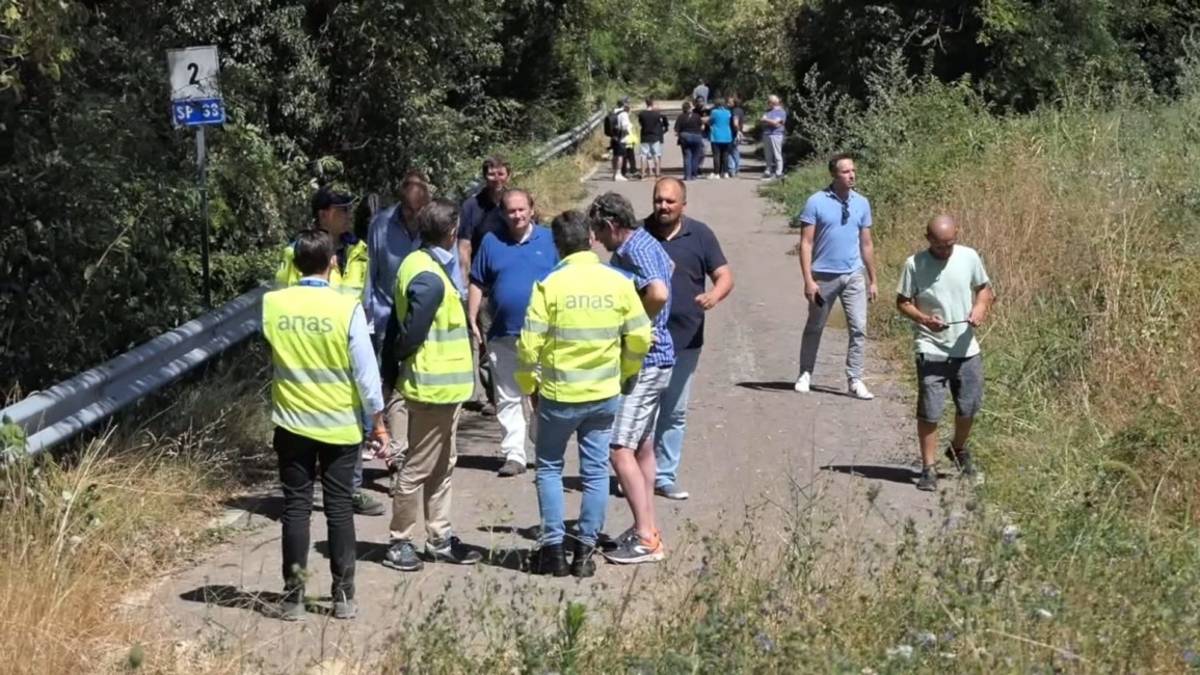 Frana di Fontanelice, una strada temporanea per bypassare la provinciale VIDEO