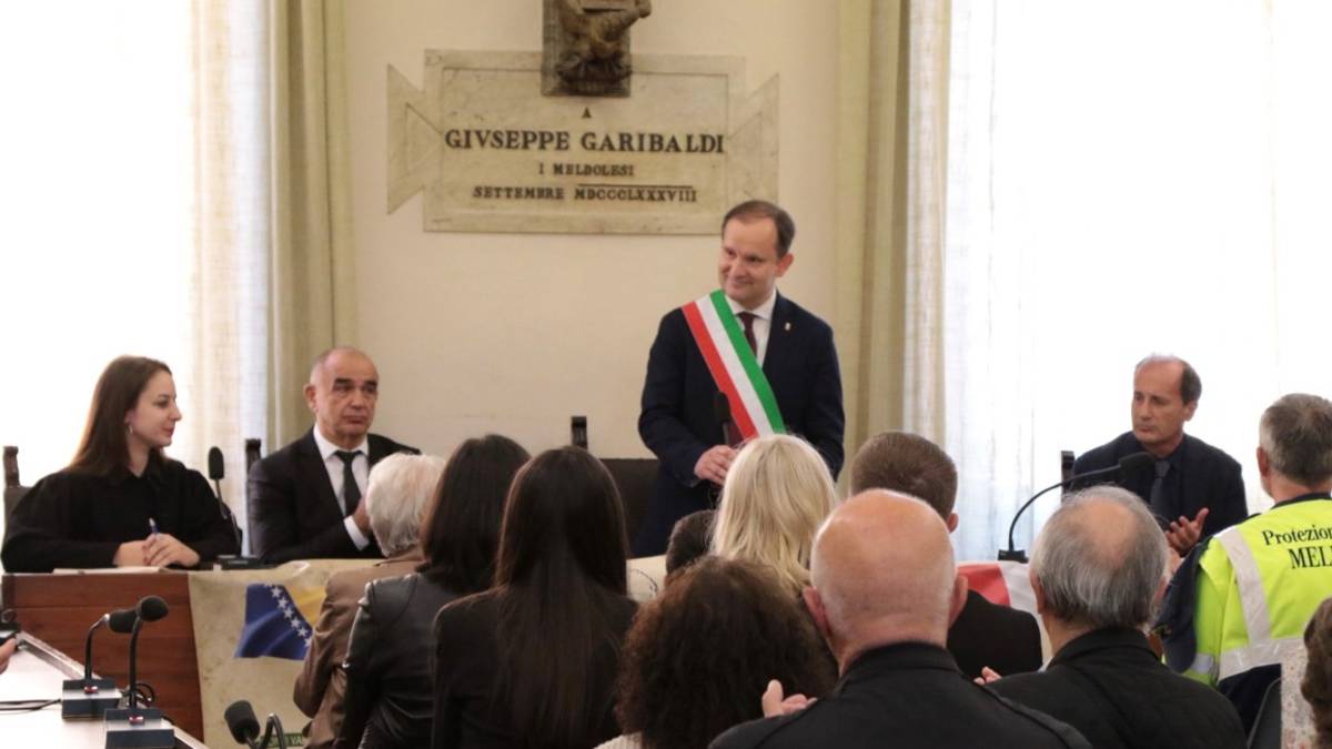 Meldola, una delegazione dalla Bosnia in visita all'Irst - Gallery