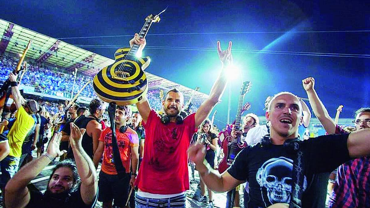 Rockin'1000 a Linate per un altro That's live