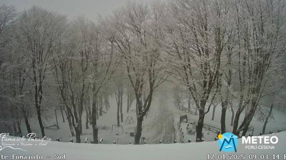 La webcam sul Fumaiolo questa mattina