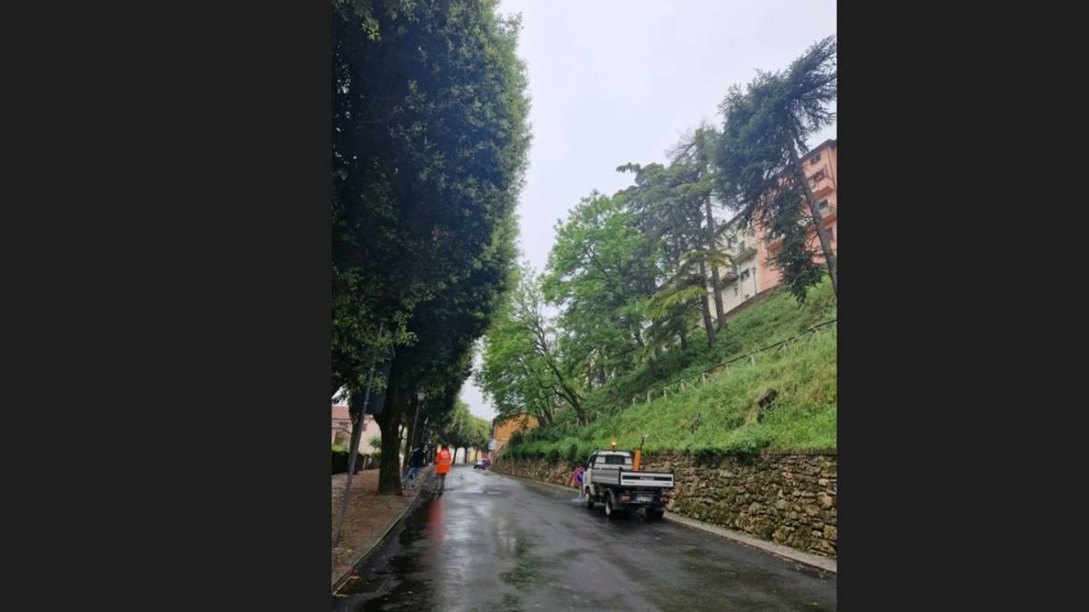 Frana a Bertinoro: chiusa via Saffi