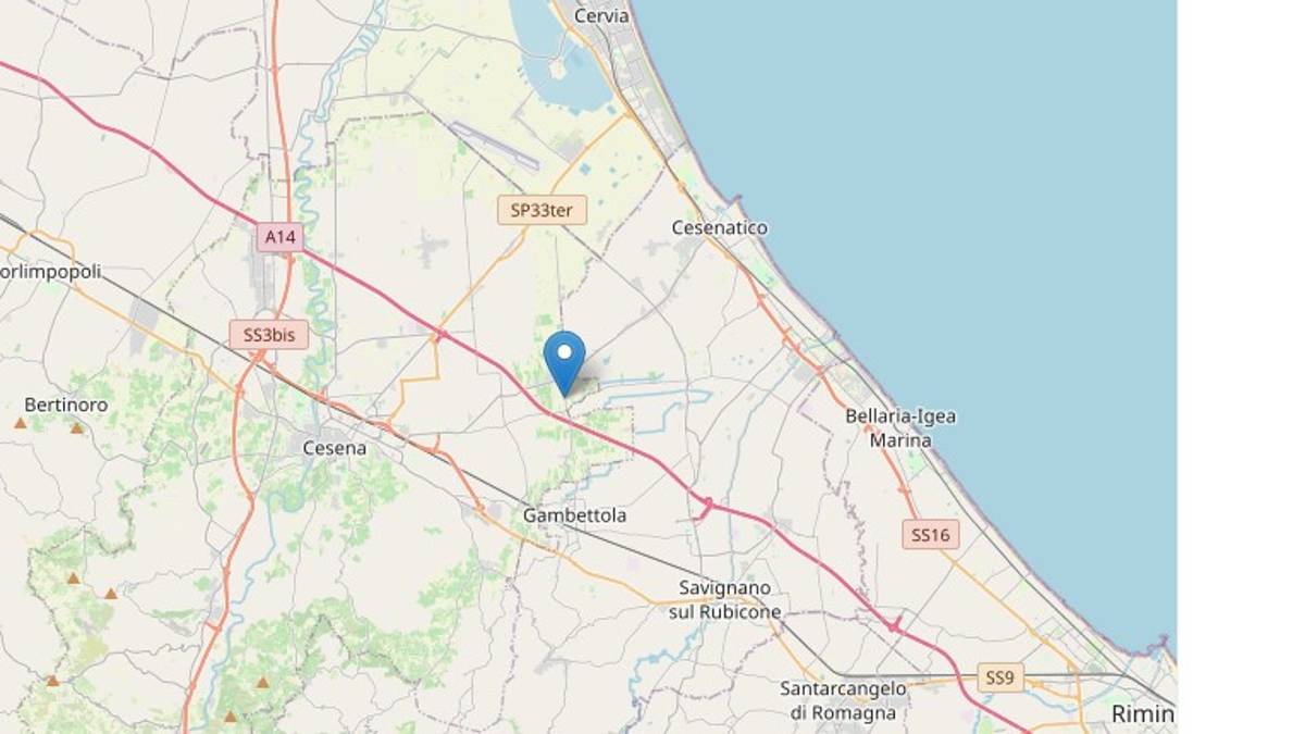 Terremoto, nuove scosse con epicentro a Cesenatico e Gambettola