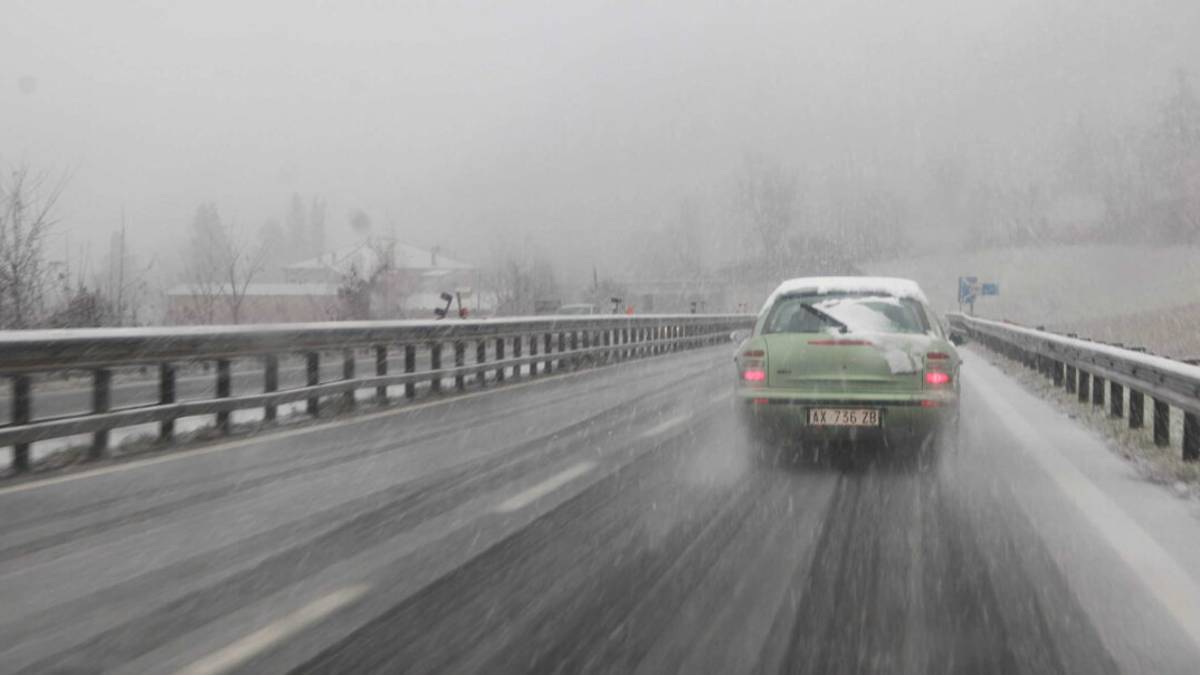 E45 chiusa per neve a Bagno di Romagna