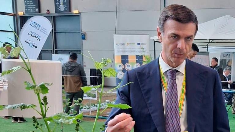 Il presidente di Coldiretti Ettore Prandini al Macfrut di Rimini