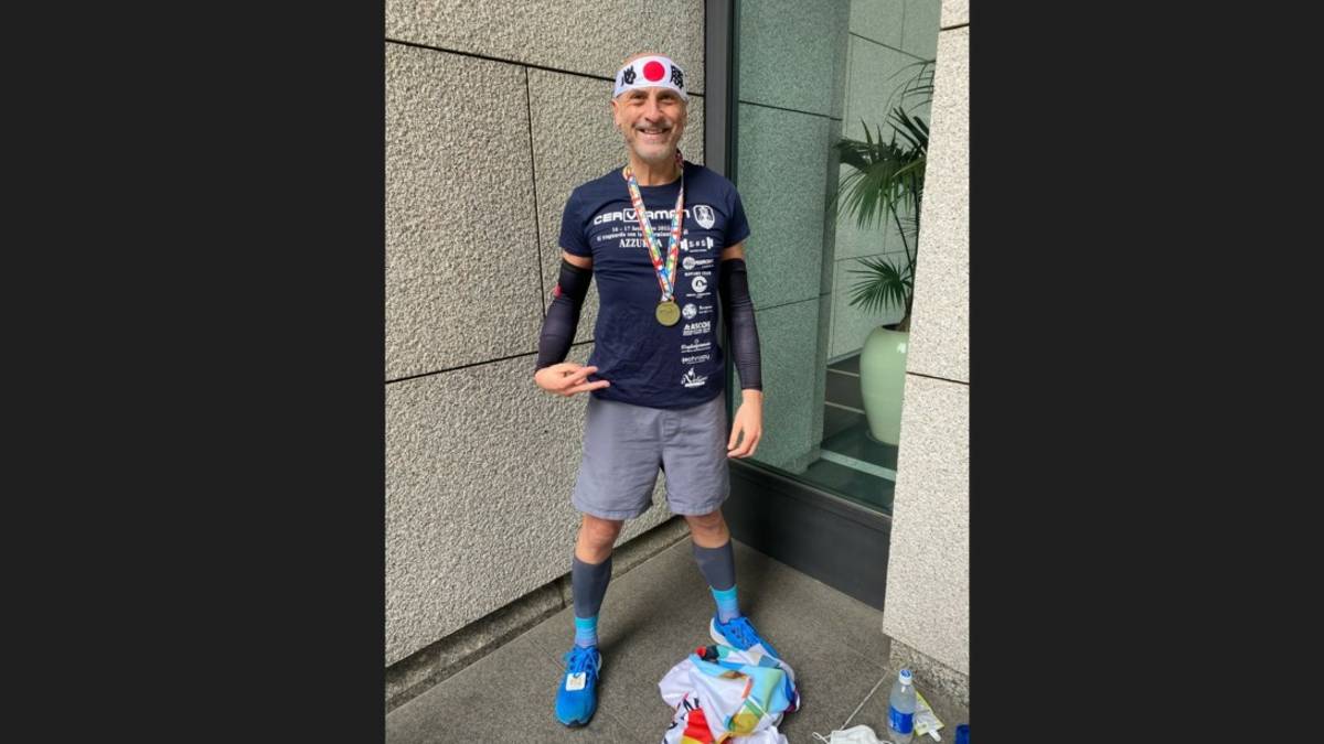 Massimo Fabbri porta i colori di Cerviaman alla maratona di Tokyo
