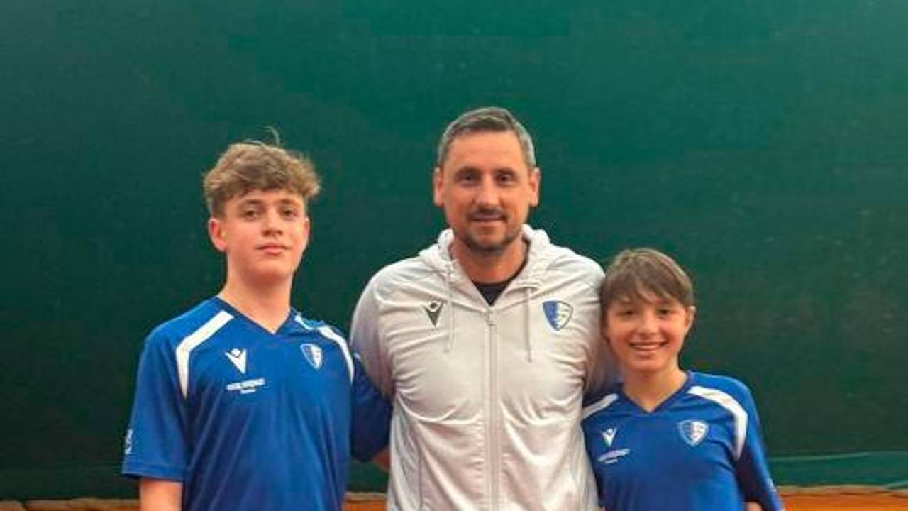 La squadra C del Tennis Club Riccione impegnata nel campionato Under 14