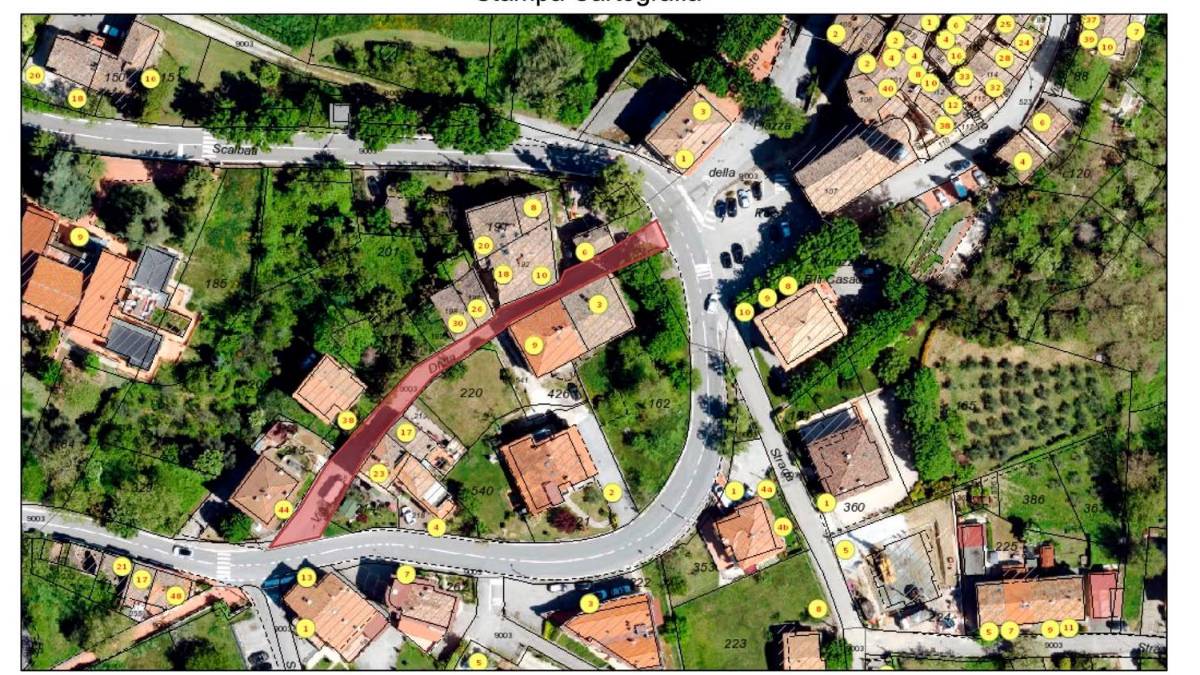 Uno dei progetti per il castello di Montegiardino