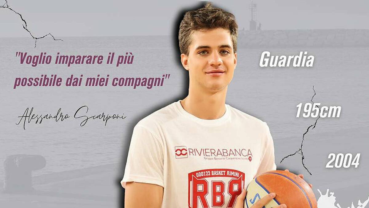 Basket B, RivieraBanca inserisce nel roster il 17enne Scarponi