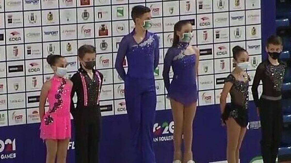 Pattinaggio, splendido argento di Cortini e Milzi ai Roller Games