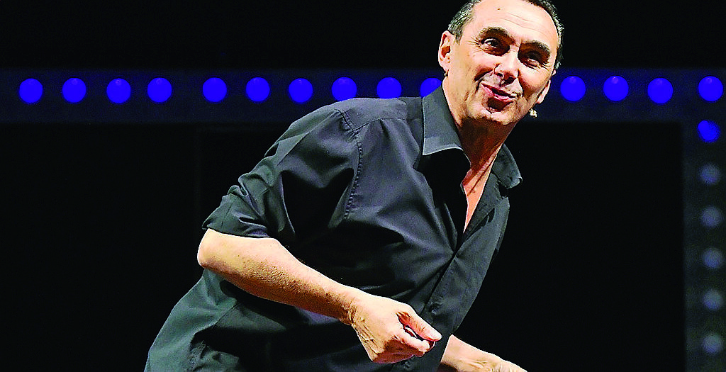 Giuseppe Giacobazzi in piazza a Cervia