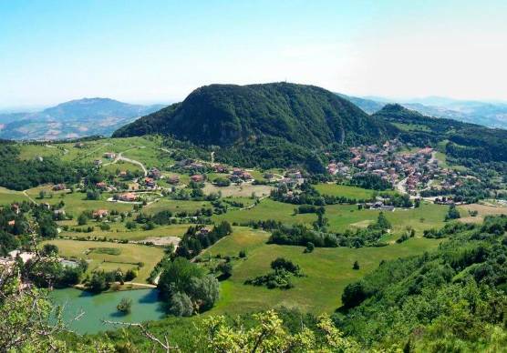Una veduta di Villagrande di Montecopiolo