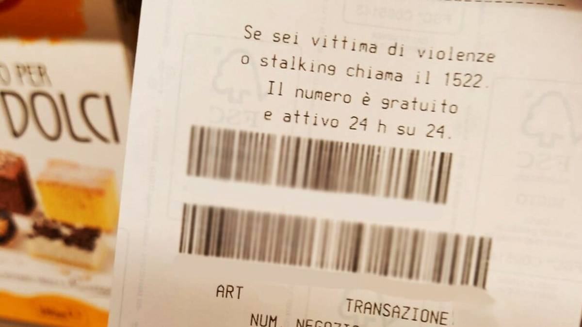 Contro la violenza sulle donne: il numero d'emergenza 1522 sugli scontrini di Coop Alleanza