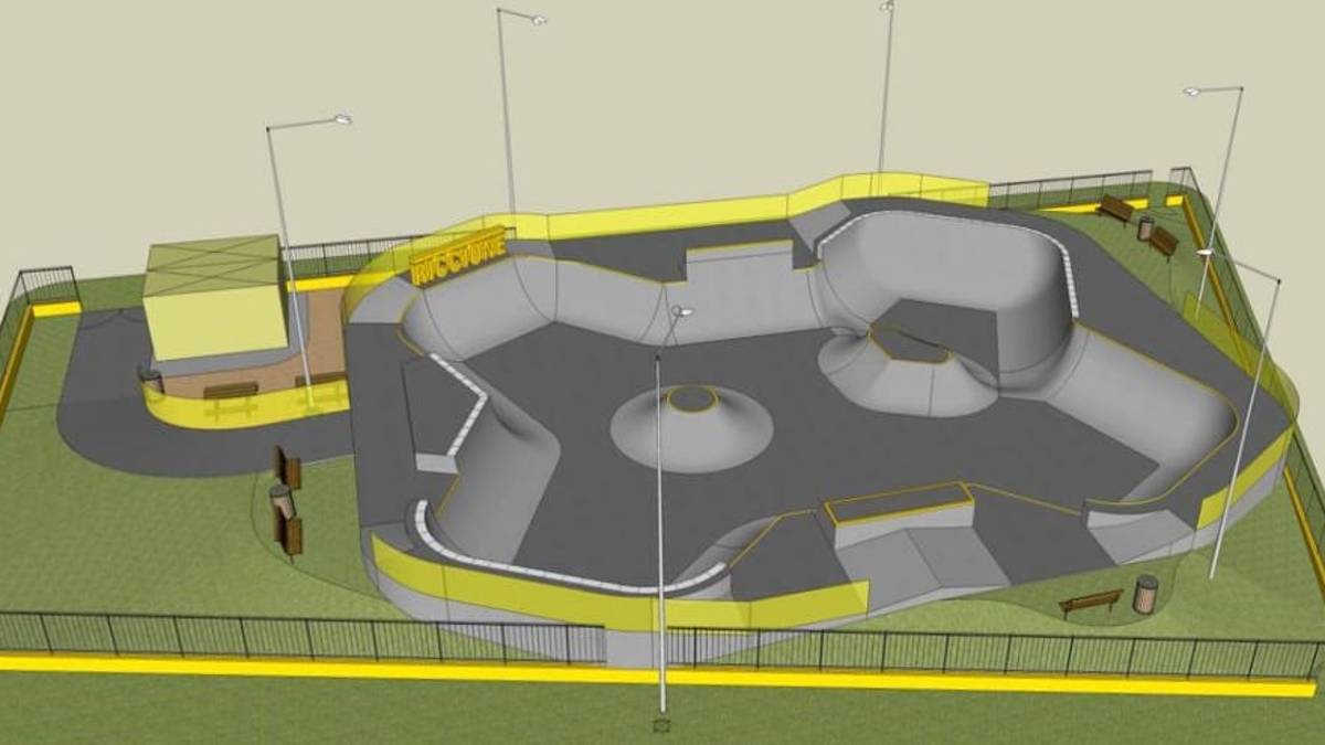 Riccione, uno skatepark al parco della Resistenza