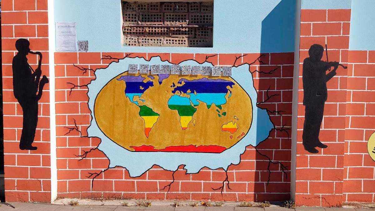 Cesena, i murales all’inizio del Ponte Europa dei ragazzi della media “Viale della Resistenza” - Gallery