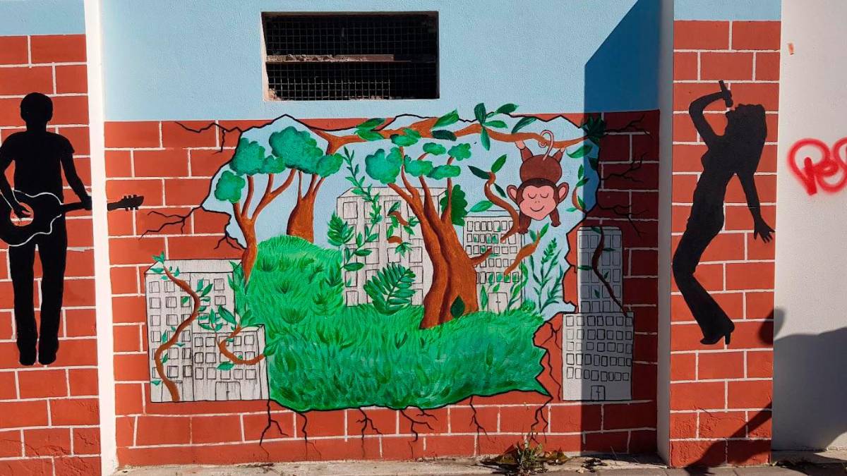 Cesena, i murales all’inizio del Ponte Europa dei ragazzi della media “Viale della Resistenza” - Gallery