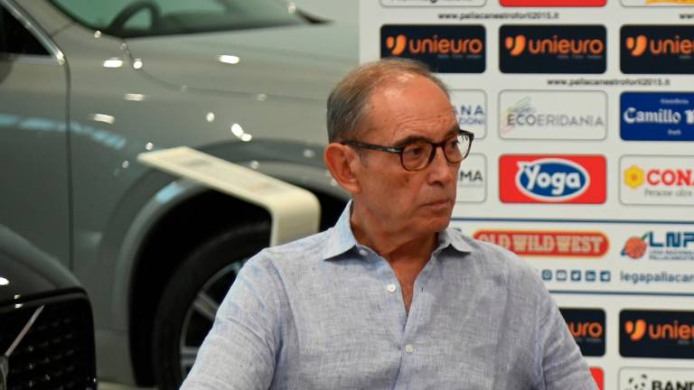 Il gm biancorosso Renato Pasquali