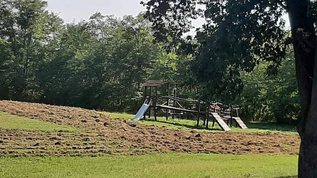 San Mauro Pascoli. Vandalo col trattore ara di notte il parco dei bambini