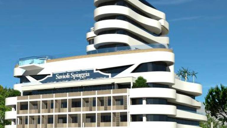 L’ultimo progetto di restyling presentato per l’hotel Savioli Spiaggia