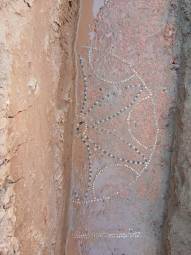 Un dettaglio del mosaico