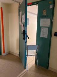 La porta aperta, foto fornita dalla Uil