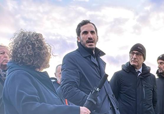 Il presidente della Provincia Enzo Lattuca con il commissario all’alluvione Fabrizio Curcio