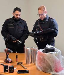 Il materiale sequestrato