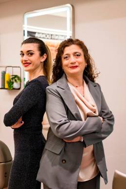 Rosa Grazioso (a destra) e la figlia Sara Piolanti