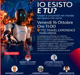 Rimini, al Ttg un robot umanoide sarà relatore a un convegno
