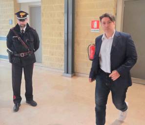 Loris Bianchi oggi in tribunale (Migliorini)