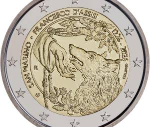 Da Poste San Marino ecco 52mila monete da 2 euro dedicate a San Francesco
