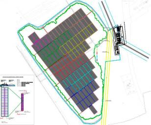 Il layout dell’impianto della Cava Manzona