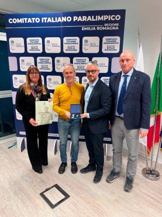 Savignano, dal Cip stella di bronzo per Massimiliano Evangelisti