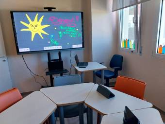 La sala della “Scuola in ospedale” all’Infermi di Rimini