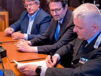 La firma del protocollo sulla sicurezza (Fiorentini)