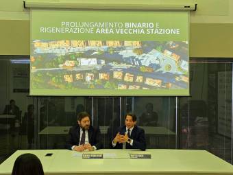 I segretari di Stato Federico Pedini Amati (a sinistra) e Matteo Ciacci