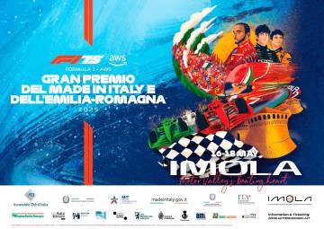 Formula Uno a Imola, ecco il poster dell’edizione 2025 del Gran Premio