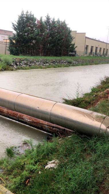 Maltempo in Romagna, sale il livello del Lamone: a Ravenna chiuso il ponte di Mezzano sulla via Reale - Gallery